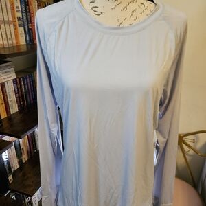 Mono B Light Periwinkle Long Sleeve Performance Tee